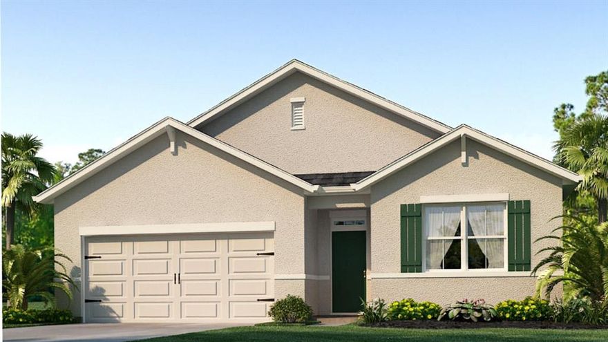 Beautiful and functional ranch design with spacious family room that expands to a casual dining area and an open island kitchen. 4 Bedrooms, 2 Bathrooms and a 2-Car Garage. Secondary bedrooms offer oversized closets for extra storage. Ask us about Home Is Connected! Photos used for illustrative purposes and do not depict actual home.