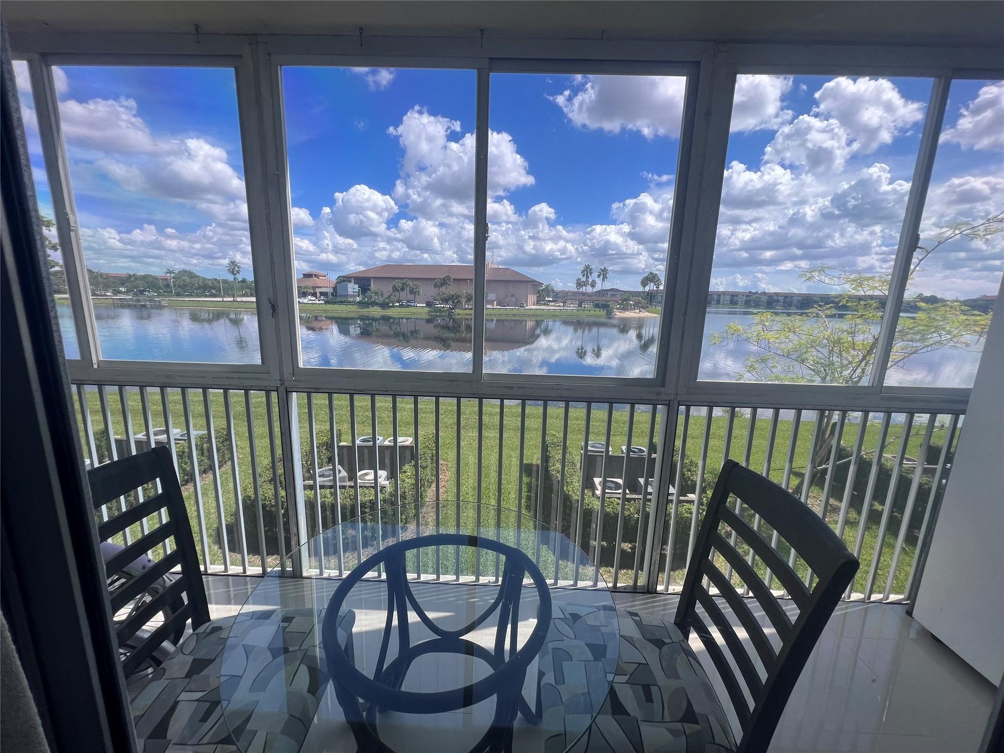 Over 55 ,Ready to move in fully furnished in Century Village a Resort Style community, serene beautifull lake view from enclose balcony, this condo is located in the heart of Pembroke PInes just 1 mile east of I75.
Water , Internet and Cable provided by management included in the rent.
"Common washer and Dryer rom in each floor of the building." Central A/C.