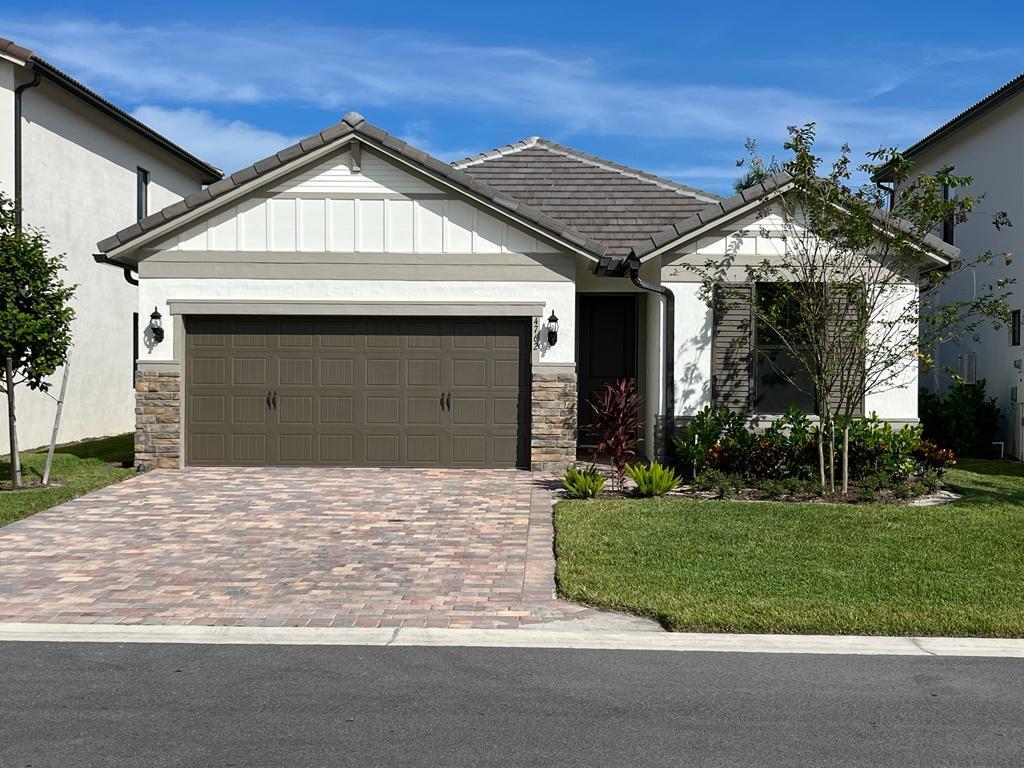 Built 2022 move-in ready brand new home located in The Fields by DiVosta, gated community. Open floor plan 4 bd 2 bath on private . Upgrades include custom walk-in closets/pantry & laundry room, finished garage floor, This beautiful home equipped w/high impact windows, new roof, brand new AC. Tile throughout, 2 car garage w/paver driveway, open kitchen & living room, large island, large private backyard & new gas appliances. Community boasts Resort-Style amenities: state of the art fitness center, lavish resort community pool, hot tub, fire pit, tennis & pickleball court, lawn care.