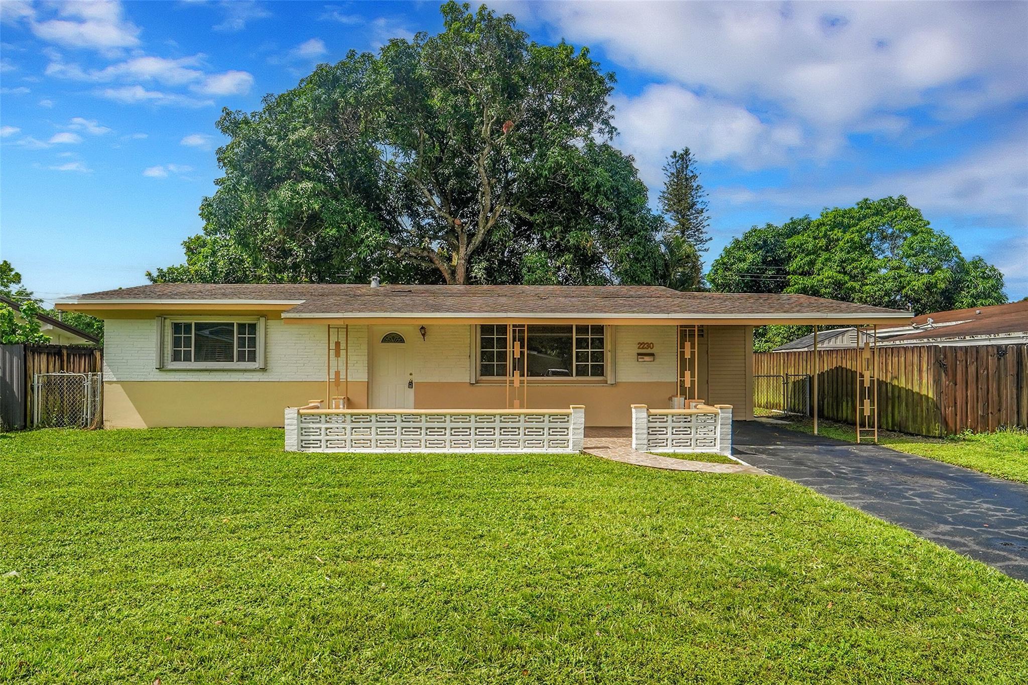 Clean, spacious, and move-in ready! This charming 2-bedroom, 1-bath single-family home offers comfort and convenience in a quiet Miramar neighborhood. Enjoy a washer and dryer, open living areas, and a huge fenced backyard ideal for pets, play, or relaxing outdoors. Prime location near Miramar Regional Park, Ansin Sports Complex, and Miramar Town Center with shopping, dining, and entertainment. Close to Sunshine Elementary, New Renaissance Middle, and Miramar High School. Easy access to major highways. Fast approval—ready for immediate move-in! First and Security ONLY!!