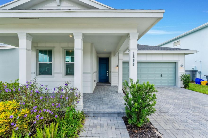 Welcome to your dream home in the sought-after Arden community! Built in 2024, this stunning, barely-lived-in residence blends modern design with luxurious features, including sleek tiled floors throughout and custom walk-in closets in the primary suite. The spacious backyard offers plenty of room to relax, entertain, or even add a pool. Beyond the home itself, Arden provides a one-of-a-kind lifestyle with its farm-to-table concept set within a beautifully master-planned 1,200-acre neighborhood. Residents enjoy 20 miles of scenic trails and lakes, a state-of-the-art fitness center, tennis and pickleball courts, a boat launch ramp, soccer, basketball and volleyball courts, plus resort-style pools and a vibrant clubhouse. Adding even more value, a brand-new school is opening nearby in