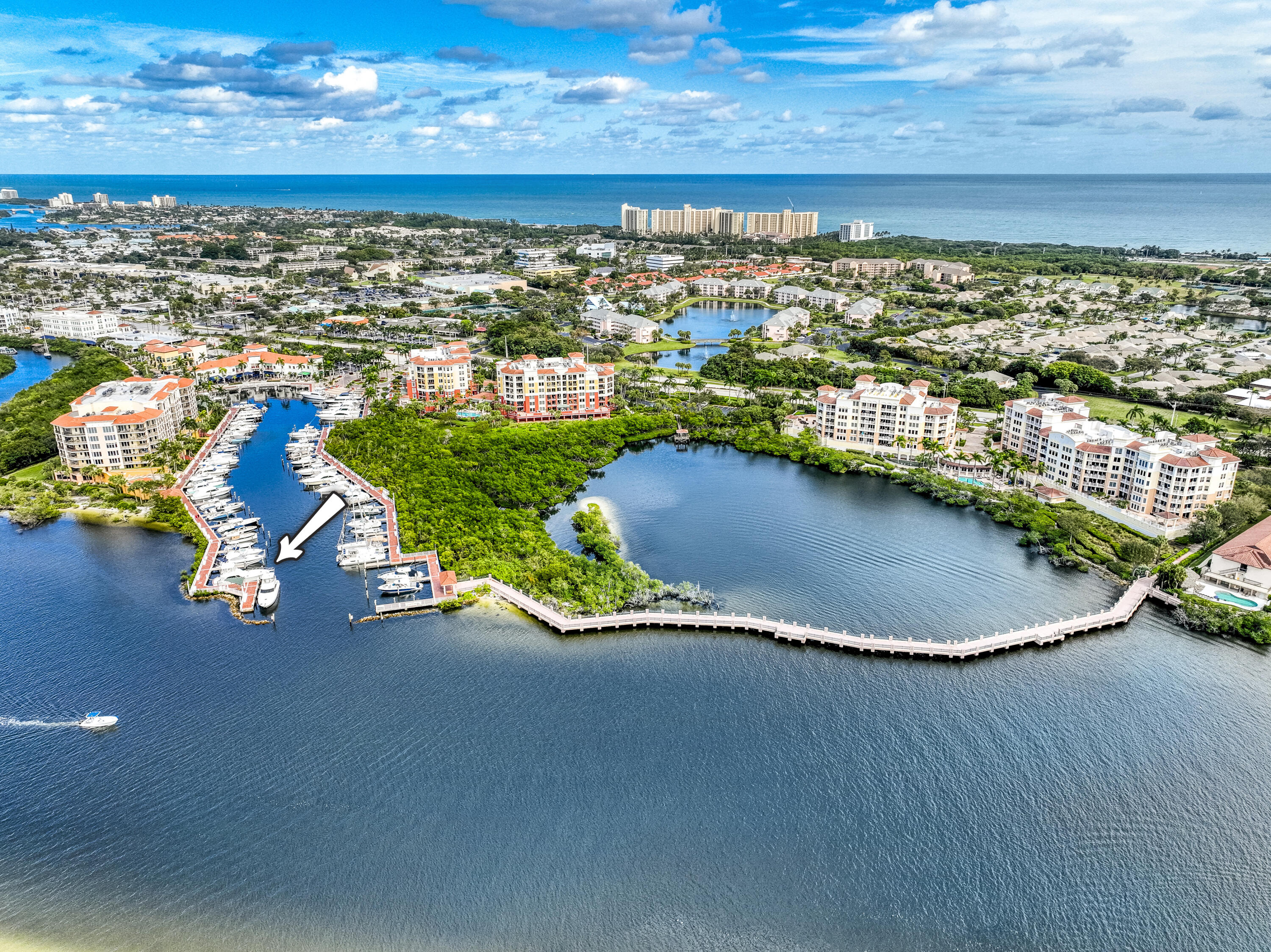 Slip 3 at the Jupiter Yacht Club Marina is a prime opportunity for boaters and can accommodate vessels up to 51' (46.20 x 17.86 with 5' overhang). Perfectly positioned, this slip is located in a private section of the marina and offers panoramic sunset views across the Intracoastal Waterway. The location on the southern end of the marina provides immediate access to the open water of the Intracoastal with the Jupiter Inlet only 1 mile away! Condo ownership is not required. The full-service marina provides dockmaster services, onsite security, pedestal hookups with 30/50 and 50/50 amp electric, city water, pump-out station, and public restrooms. The marina is a protective harbor and has NO FIXED BRIDGES. Its central location allows for convenient travel to premier destinations such as