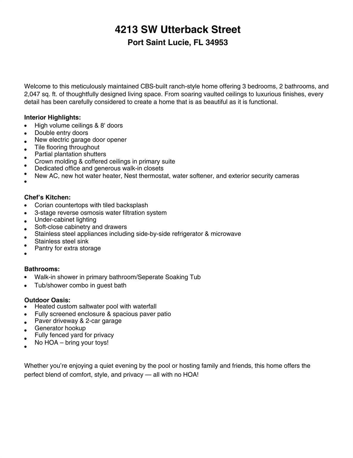 PORT ST LUCIE SECTION 33 - Residential