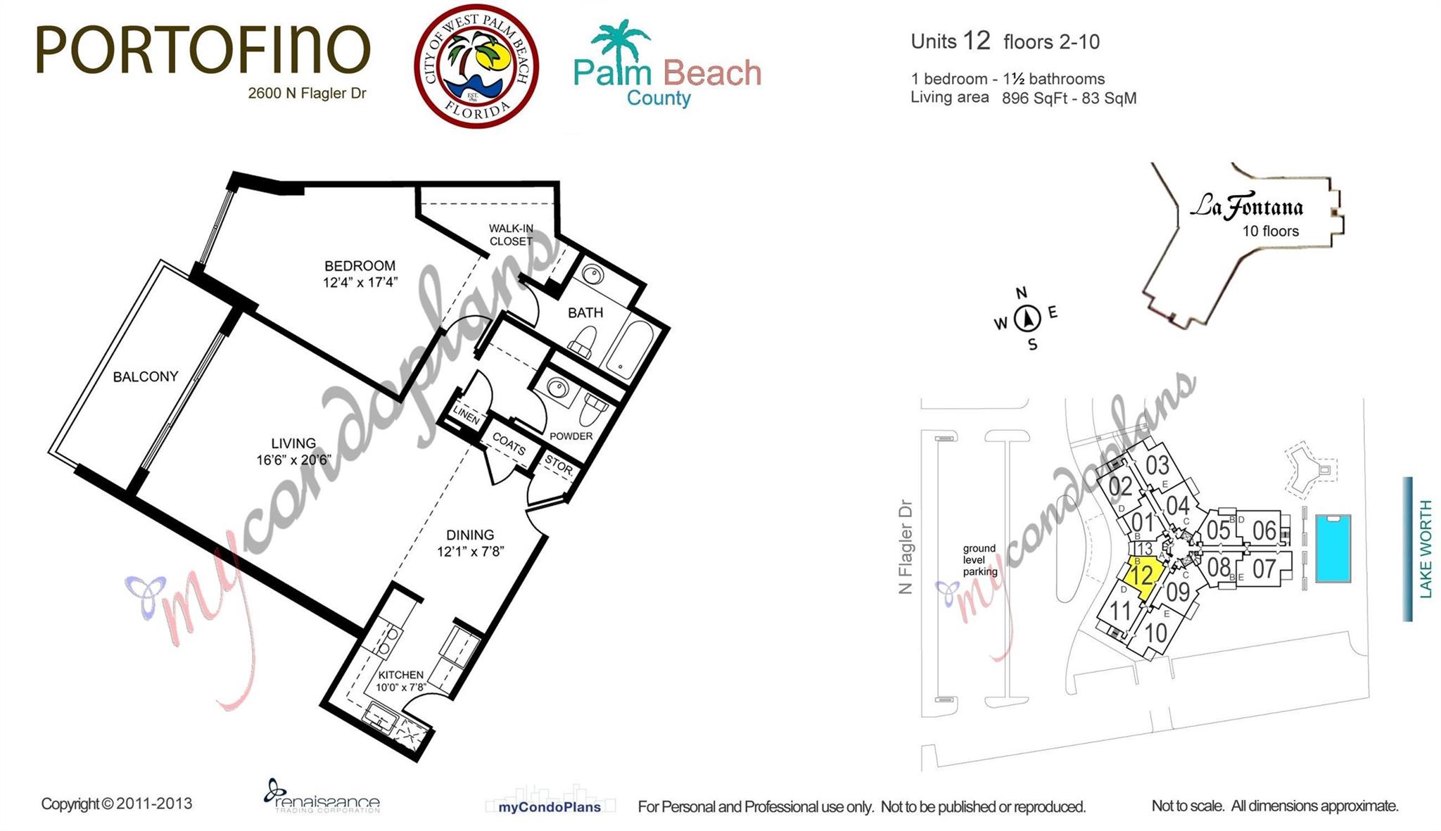 PORTOFINO CONDO PT OF LTS - Residential