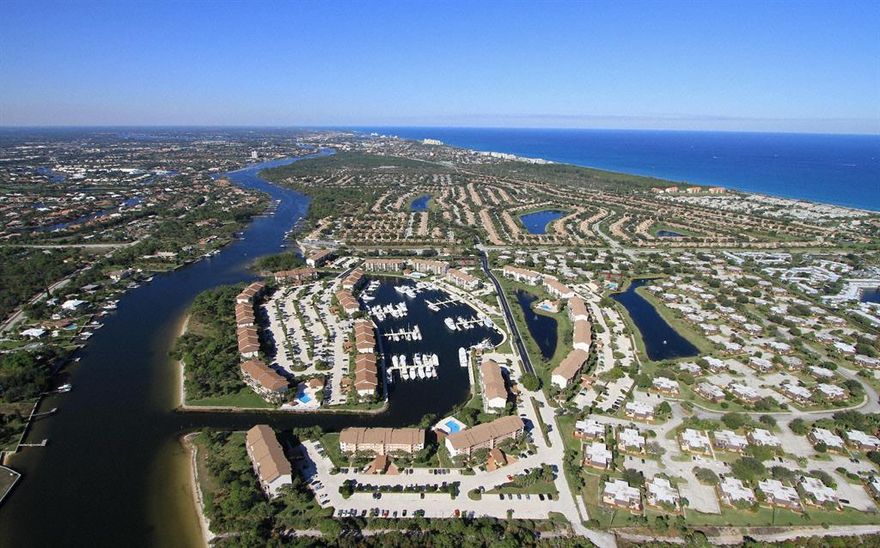 Beautifully updated condo with fabulous marina view! Gorgeous chef's kitchen, wood and tile floors throughout, hurricane impact sliding glass door, huge laundry room with storage galore! Being sold furnished. The bluffs marina features on site management, 4 pools, tennis courts and access to the Intracoastal for fishing, swimming, paddle boarding and kayaking! MERE MINUTES TO THE BEACH, RESTAURANTS AND SHOPS.