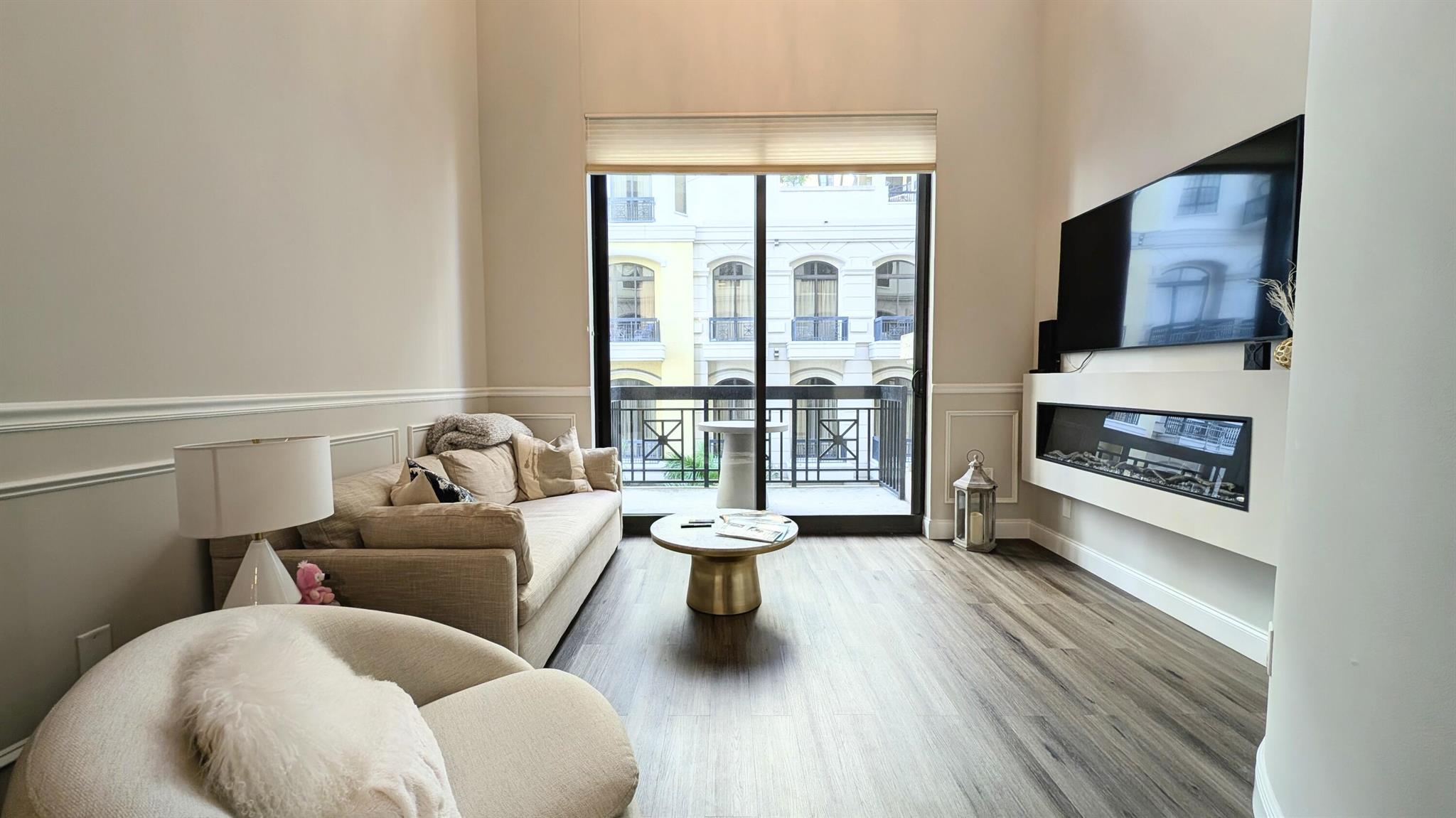 Available for Winter season 2025-26. One City Plaza's lease policy is a minimum of 6 months. If you're looking for a lease of less than 6 months, be prepared to make a good offer. Stunningly remolded One City Plaza loft. In the heart of the city. Walk to work, the beach, and shopping. For the one who wants a luxurious residence in a sophisticated building. Completely turn key. Bring your personal belongings and move right in. Included are cable, internet, and water. Tenant pays electric. lofty 26 foot ceilings give it a fresh, clean, lively feel. Come home to a one of a kind designer unit. Parking spot is located on the same floor as the unit. Included are basic cable, internet, valet, lobby attendant, security, sauna, and the rooftop heated swimming pool,