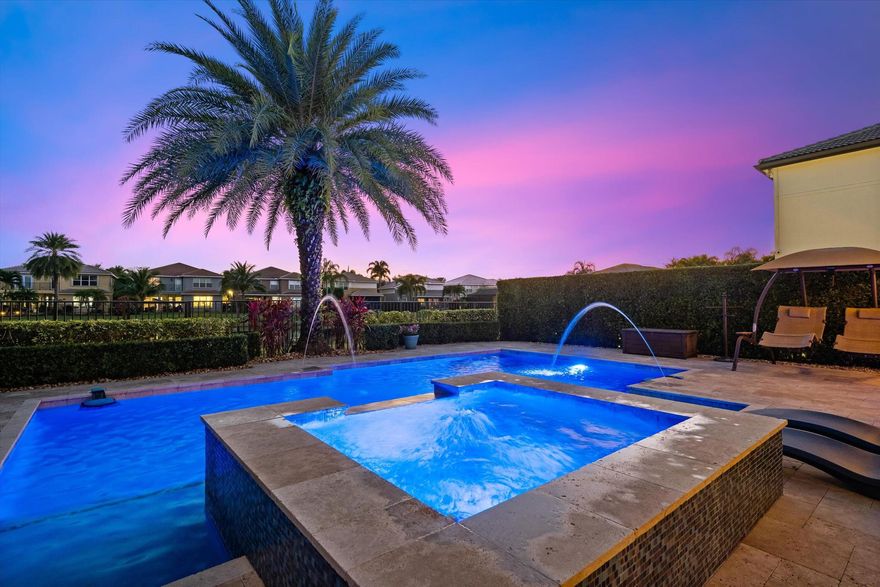 Welcome to 8552 Briar Rose--where luxury living, effortless comfort, and unforgettable Florida evenings all come together. This stunning 5-bedroom, 4-bathroom home offers a spacious and functional layout, including a convenient main-floor bedroom perfect for guests, family, or a private home office. Inside, you'll find a chef's dream kitchen, thoughtfully designed with double ovens, cabinets galore, a large center island, and a bar-top counter ideal for entertaining and everyday living. Upstairs, a generous loft expands the home's versatility--perfect for a movie lounge, play area or game space, or a third living area where everyone can spread out and relax. Plus, two living areas downstairs, a formal dining room and eat-in kitchen dining.