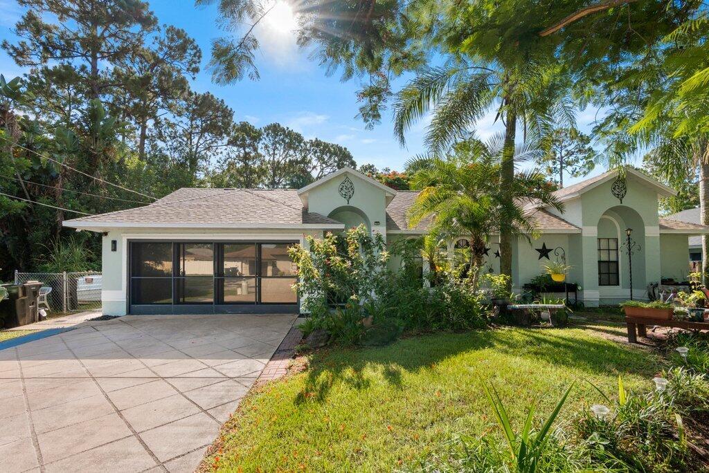 Welcome home! This charming 3-bedroom, 2-bath pool home offers the perfect blend of comfort, privacy, and tranquility. Step inside to a bright, open layout with 2 spacious living areas and a split-bedroom floor plan. The updated kitchen flows seamlessly into the dining and living spaces, making entertaining a breeze. Updated bathrooms provide the ultimate relaxation. Roof is brand new (2022) Master closet is custom walk-in. Enjoy your private backyard oasis, complete with a sparkling pool and lush landscaping--ideal for relaxing or hosting gatherings. Whether you're looking to unwind or entertain, this peaceful haven has it all! Garage has been converted to AC room for storage (making home 2118sqft). Can still be used as garage/storage. Schedule your showing today!