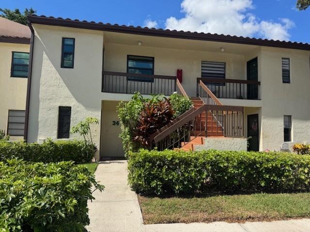 This cozy 1st floor condo is perfectly located. Near the pool and facing the preserve, you get the best of both worlds. You can have the entertainment by the pool or enjoy the privacy of the preserve. Kitchen has plenty of cabinets and primary room has lots of closets including a walk in closet. Brand new flooring in the bedrooms and living room. Guest bathroom has been update with granite counter, glass doors. Stacked washer and dryer. No pets.