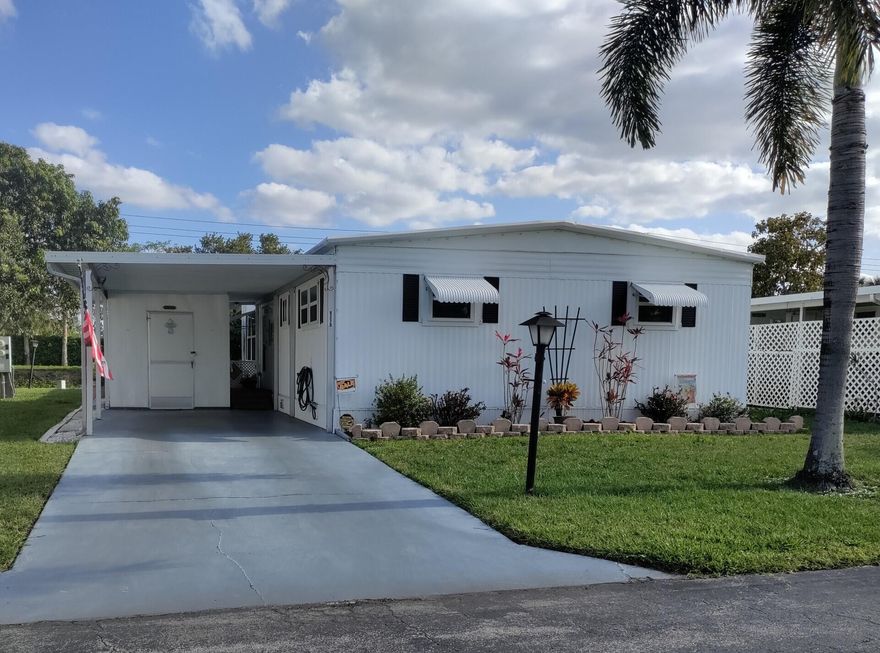 A very rare opportunity to own a meticulously well maintained WATERFRONT home in the sought after community of West Lakes. The West Lakes community is a hidden secret tucked away in a 55+ community in Uptown Boca off Glades Rd just west of Boca Rio rd on the South side. This home shows beautiful and is priced to sell quickly! It has 2 bedroom and 2 baths, custom Berber carpet throughout and beautiful wood laminate floors in the kitchen area. Washer and Dryer located inside! Not in a shed.The screened in porch has serene views of the canal and is a perfect place to have your morning coffee. No neighbors behind you! West Lakes is a 55+ Co-op community and is CASH-ONLY. Please give a few hours window prior to showing.