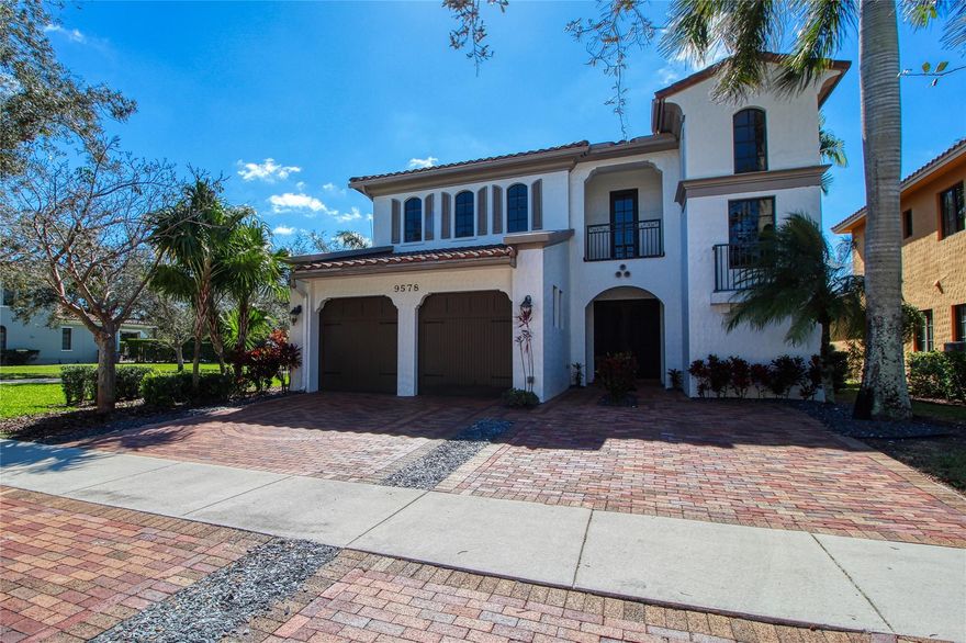 Do not miss out on this phenomenal extended Santillane model 3600+ sq ft 5 bed 4 bath pool home in Parkland Golf and Country club! Offering loads of square feet this open plan offers all the space any family would need. Situated on a corner cul de sac lot, this home provides a great side yard as well as back yard living for play, pets or relaxation to the sounds of the ever flowing waterfalls. The oversized master bedroom provides a large sitting area with long balcony overlooking pool and waterfalls. Additional upstairs 2nd and 3rd bedrooms with Jack and Jill bathroom as well as a full bathed en suite 4th bedroom gives all the space needed for any sized family.  5th bedroom down is great for home office or guest suite. There is no better living then PGCC, schedule today to view this home!