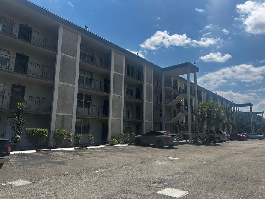 Fully furnished 4rd floor unit with enclosed patio with HURRICANE impact window for extra living space. Bring your own touch to make this your home sweet home. New A/C and water heater. Conveniently located, close to major hwys, house of worship, hospitals, restaurants, shopping & Casino. This unit has a serene view of the pool grounds with lots of trees and privacy. Don't miss it !!! it is priced to sale!