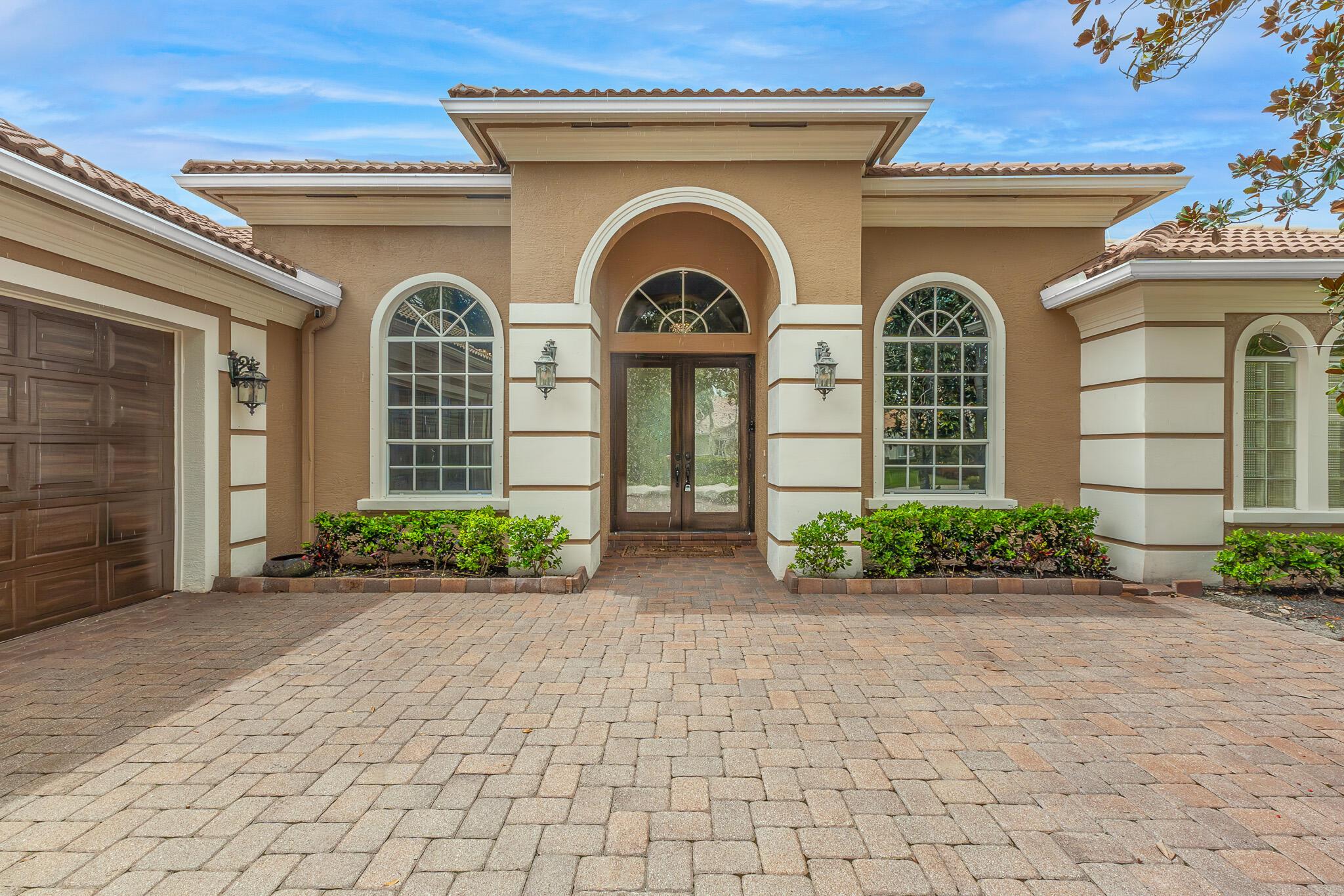 Let's Make a Deal/ Motivated Seller. PGA Village Stunner, This Beautiful 3 Bedroom + Den, 3 Bathroom, 3 Car Garage Pool Home is Located on the 7th Hole of The Wanamaker Golf Course in Prestigious PGA Village. Home Features Include: Gourmet Kitchen with Double Ovens, Induction Cook Top, Under Counter Lighting, Walk in Pantry, All Bathrooms Recently Renovated, Walk in Closets, 16' Crown Ceilings, Hunter Douglas Remote Blinds and Plantation Shutters Throughout, Enclosed Pool and Spa with Outdoor Kitchen, Accordion Hurricane Shutters and More. VIP Amenities Include Manned Security Gate and Patrolled, Clubhouse with Gym, Resort Pool, Pickle Ball and Tennis. Comcast HDTV, Internet, Lawn Care, Tree Trimming, Weeding Included.