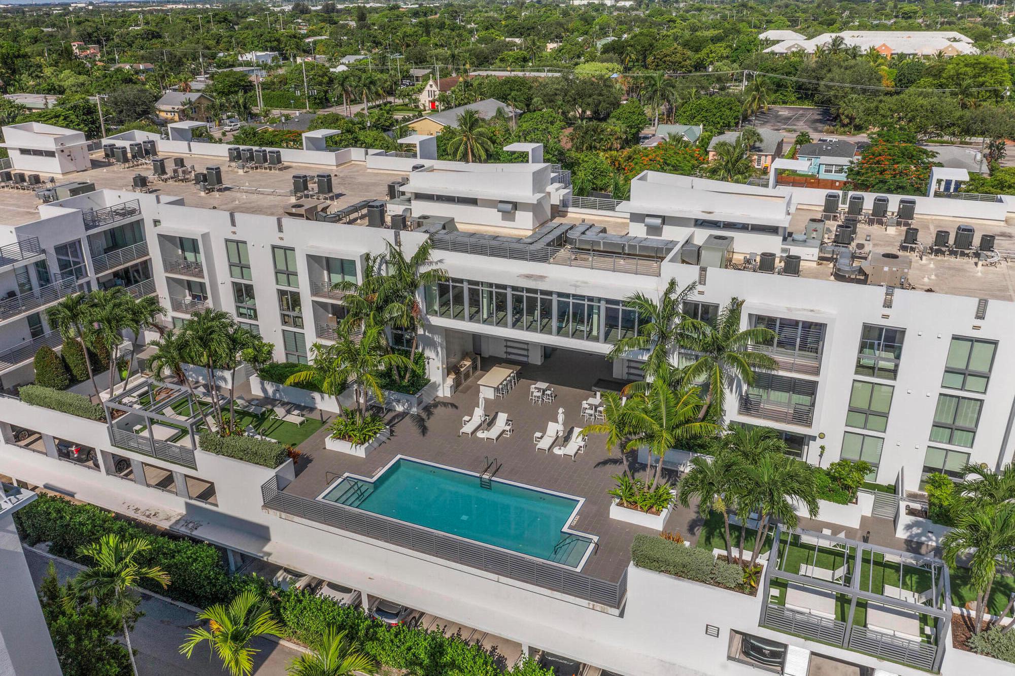 Contemporary urban living 1 block away from Atlantic Ave in Downtown Delray and fully furnished! 111 First Delray Beach is a sleek 66-unit, smart building and beautifully designed. Unit 414 is equipped with Bosch appliances, wine cooler, modern-day technology, plus: Home automation system Designer selected finishes with upgrade options Secure and covered resident parking #71 with extraordinary guest parking * Secure bicycle parking and private storage space #44 * State-of-the-art fitness center overlooking pool * Entertainment deck includes swimming pool, cabanas, summer kitchen, bar, billiards, fire pit, and TVs * Atrium lobby * Low COA dues * library/office room. Unit has upgraded Leviton light dimmers, 2 interior RING camera's and electronic window shades. Comes Fully Furnished.