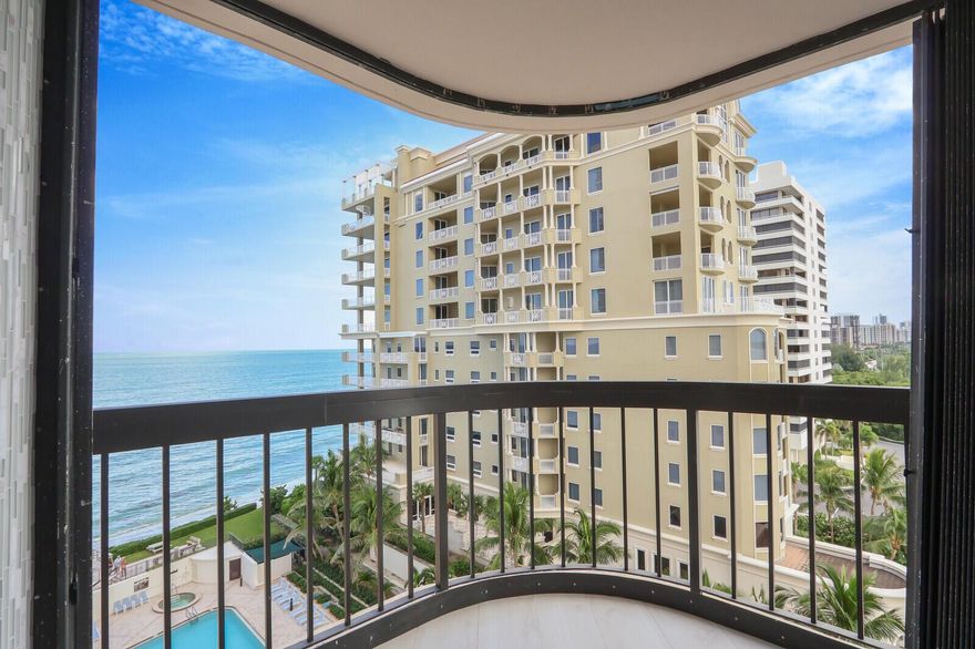 Direct Ocean & Intracoastal Views - Totally Renovated - 2 Balconies - Water Views from EVERY ROOM - Garage Parking. This OCEANFRONT condo located directly on the beach is perfect for you to enjoy all season long. This spacious condos features an open concept living space with floor to ceiling sliders opening onto an oversized balcony perfect for entertaining or enjoying dinners overlooking the ocean. Totally renovated from floor to ceiling, this unit also features a second balcony off the dining room with amazing views of the sunset over the Intracoastal. Split bedroom floor-plan, the oversized master suite features a stunning bathroom and 2 large walk in closets. The 2nd bedroom is spacious for guests and has its own on-suite and another walk in closet. Eastpointe (see supplement) ...