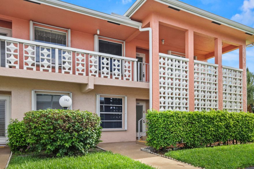 Sunny and Bright end unit condo available in the meticulously maintained over 55 community, The Pines of Delray North.   This is a very active community including clubs, activities and  amenities to appeal to the active adult.   The Pines is under 3 miles to the infamous Atlantic Avenue for shopping, art galleries and popular restaurants appealing to all tastes.   To enjoy those sunny days, the beautiful Delray Beaches also a short trip from home!