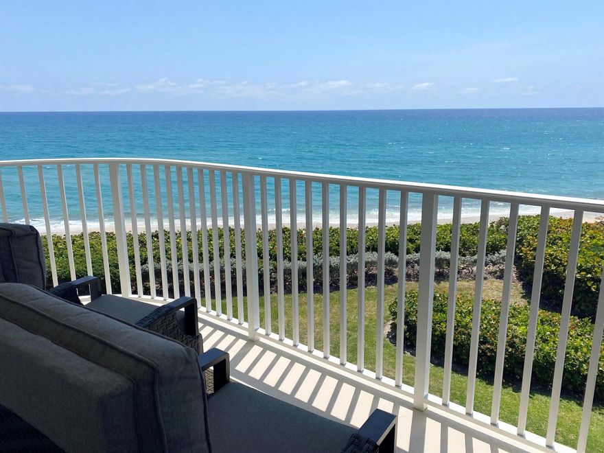 No expense was spared in this total renovation just completed on this beautiful three bedroom 2.5 bath with direct ocean views and it is now ready for next season. Available starting October 1, come and enjoy the panoramic ocean views in this Palm Beach oceanfront condominium. Amenities, including 2 Har-Tru tennis courts, an oceanfront pool, fitness center, 24/7 doorperson and garage parking.