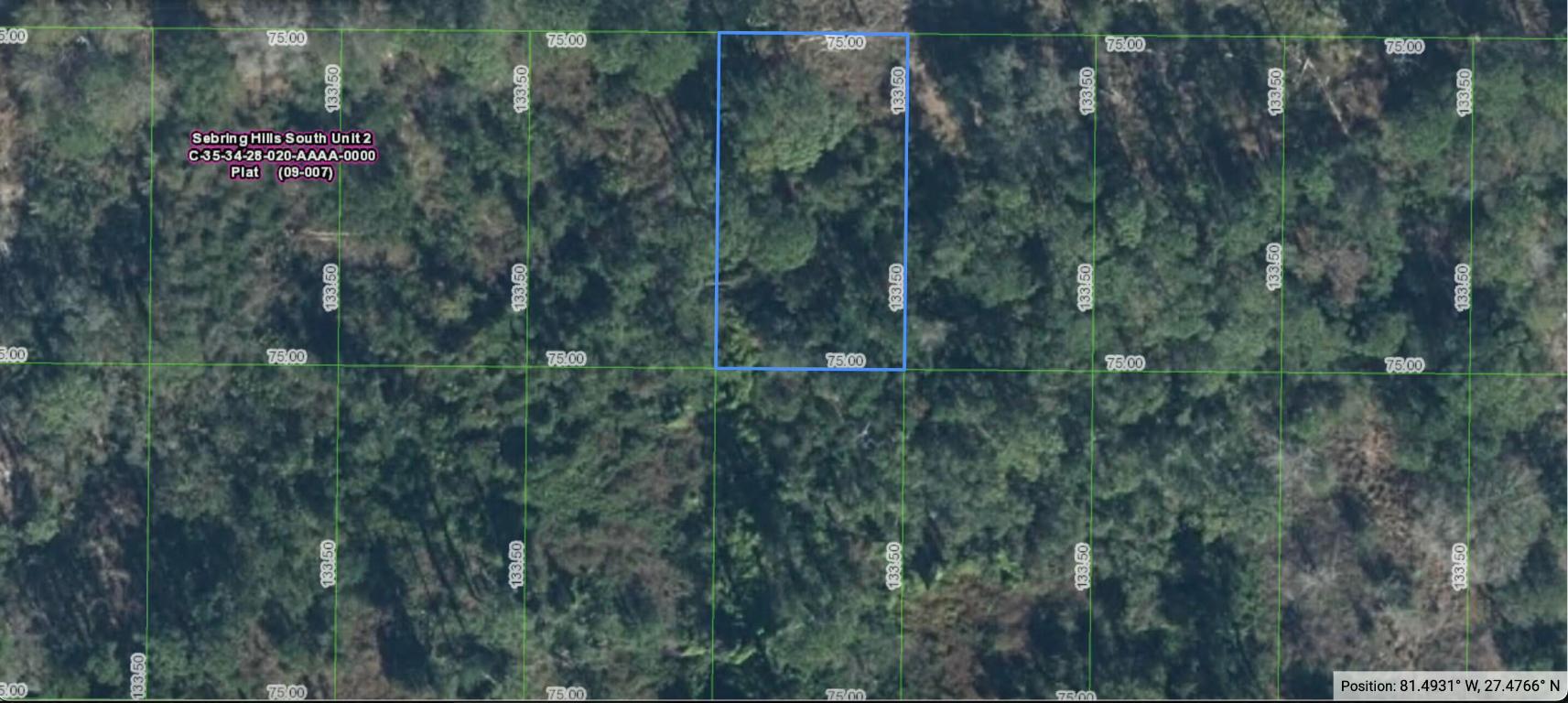 SEBRING HILLS SOUTH WEST - Land