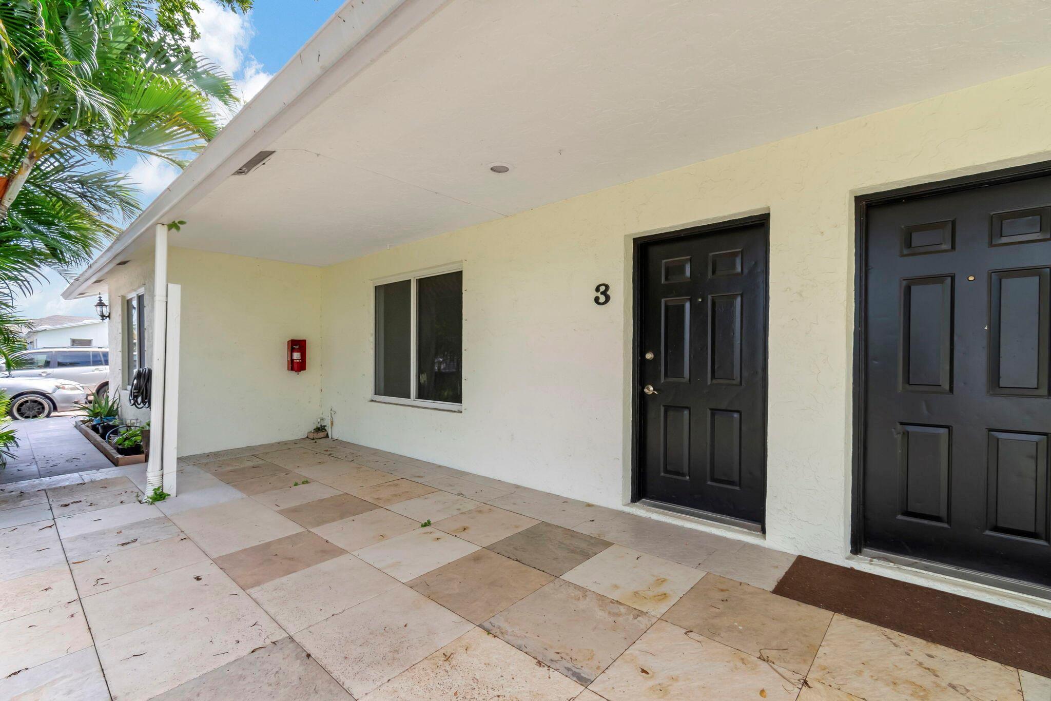 Welcome to this recently updated 1 bedroom and 1 bathroom unit in West Palm Beach. With an updated kitchen, full bath, complete impact glass, and a full size washer/dryer this unit is move in ready. This unit also has central AC. In addition to the interior of the unit, there is two assigned parking spaces, along with a small fenced in yard and patio. Centrally located off Forest Hill and Military Trail, makes this location great for work, shopping, or traveling. Come and tour today.
