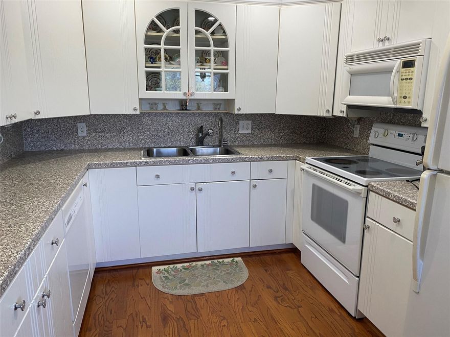 Very well maintained unit! This 2 bedroom 2 full bath unit features, wood flooring,  impact windows on  front door and patio, crown molding, smooth ceilings, new electric panel, neutral colors. Partially furnished, with updated kitchen  all White kitchen appliances, include, dishwasher, refrigerator, stove, microwave, this unit is move in ready. Short walk to Plaza, Upminster & Richmond pools. Clubhouse features live shows, craft rooms, indoor pool fitness center, zero entry out door pool, free shuttle service to malls and grocery stores, cafe on property. This is a non-rental building with Sabbath elevator. Proof of funds must accompany all offers. Seacrest managed building total monthly HOA;s $769 includes water, sewer, trash, building reserve funds. Easy to show on showtime.