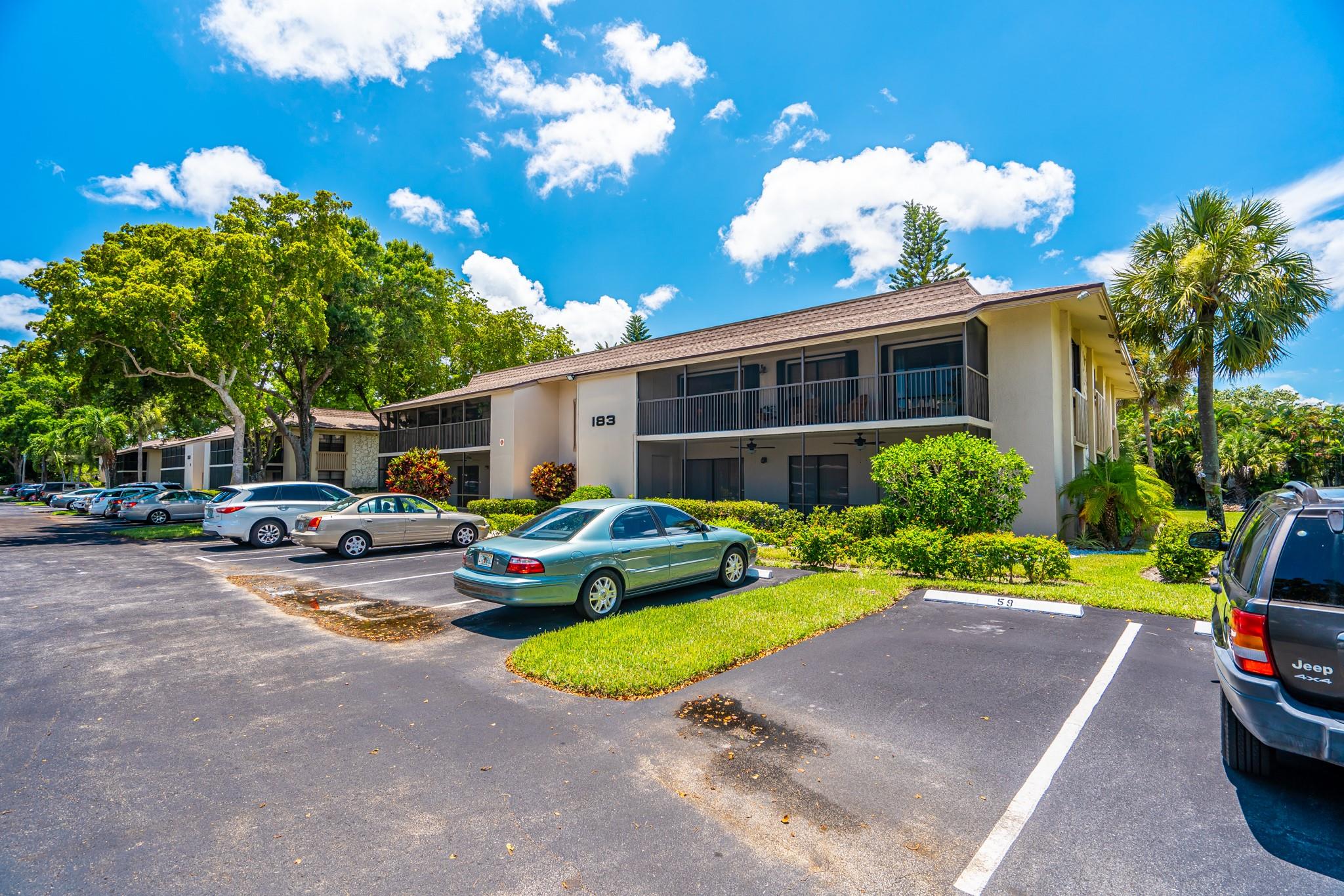 Well located, FIRST FLOOR, nicely furnished 2/2 condo overlooking the canal and abortorium, very peaceful. Tile floors throughout, 30' screened balcony. full sized washer and dryer in unit. Well located in Deer Creek Country Club boasting a pristine public golf course, club house, pro shop, practice range and restaurant. Memberships are available but not required. Pets considered, community has size and breed restrictions. Interior photos coming soon!