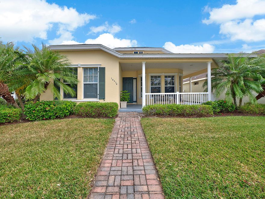 Key west style 3/2/2 home conveniently located in the heart of Tradition!!! This home features an open floor plan, large master bedroom and bath includes roman tub, dual sinks and separate shower.  Located in the Master Planned Community of Tradition on Florida's Treasure Coast. Walking distance to Tradition Square and shopping, restaurants, banks, hospital. Easy access to I-95. Buy a home here and get a community