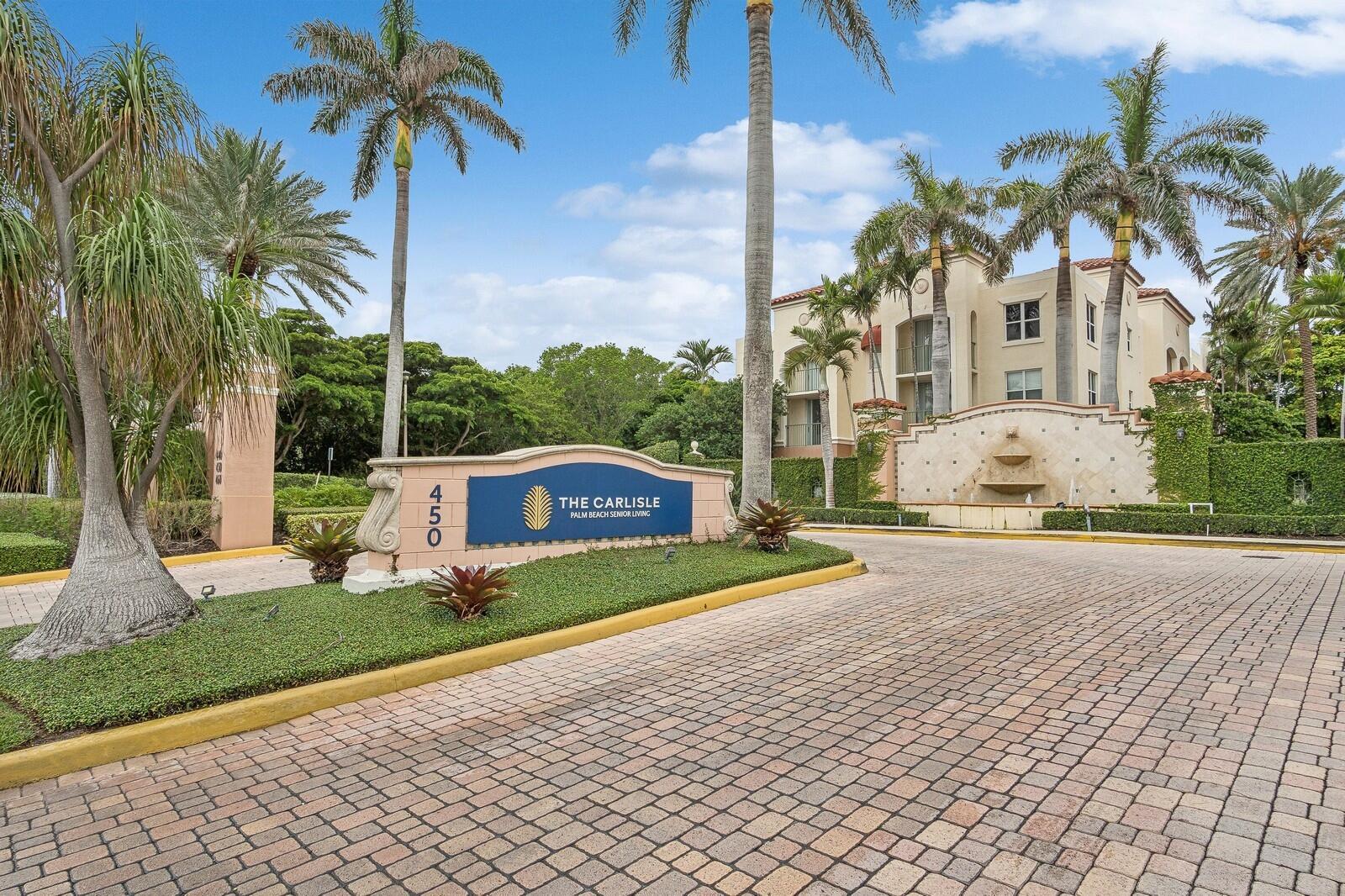 The Residences at The Carlisle Palm Beach offers an elegant, maintenance-free lifestyle tailored for those who value luxury and convenience. Nestled between the Intracoastal, lush nature preserves, and the Atlantic Ocean, the community provides stunning views and a range of upscale amenities designed for relaxed yet engaging living. Residences include one- and two-bedroom apartments with full kitchens, in-unit washers and dryers, private balconies, and walk-in closets. Many units boast views of the ocean, pool, or landscaped courtyards, allowing residents to enjoy the beautiful Florida setting right from home. Community offers community pool, fitness center, resturants, transportation, full calendar of events and much more. Furnished options are available for seasonal stays.