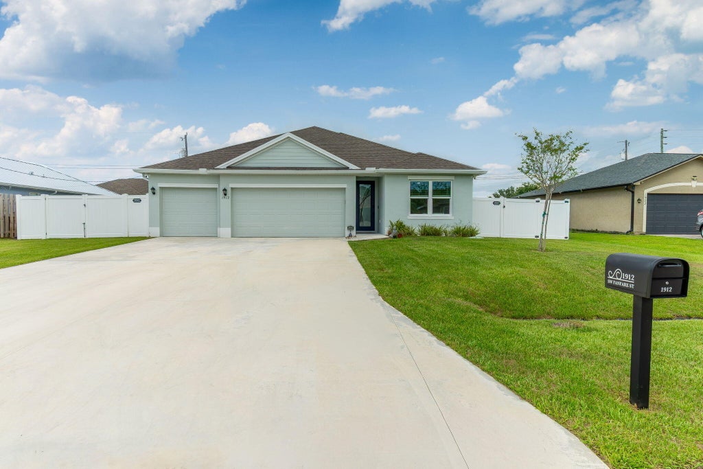 Photo of 1912 SW FANFARE Street, Port Saint Lucie, FL 34987 (MLS # B26080723)