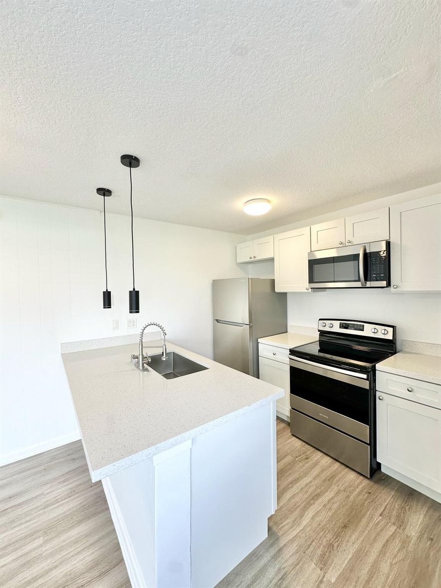 Welcome to Casa Helena--where comfort meets convenience. This beautifully upgraded first-floor unit features modern finishes, custom lighting, and a warm atmosphere in a family-friendly neighborhood. Minutes from shopping, dining, and top schools, this home offers 24-hour surveillance and a nearby police station for peace of mind. Includes garage with storage closet, sparkling pool, and manicured grounds.