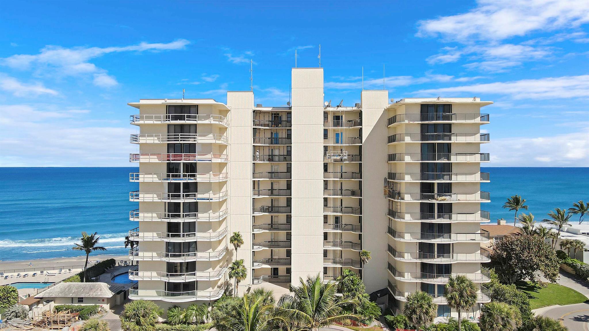 This rarely available corner residence on the 8th floor of Ocean Towers South is located in one of Jupiter Island's most highly sought-after buildings. This large split floorpan offers nearly 2,000 sq ft and breathtaking panoramic ocean views . Featuring an expansive wraparound balcony, this condo is filled with natural sunlight and Atlantic Ocean views. Right next to the iconic Jupiter Lighthouse, this residence is part of an exclusive enclave known for its privacy, beauty, and world-class coastal living. With all major assessments fully paid, the building is undergoing a stunning transformation, including brand-new sleek glass balconies that will elevate its modern appeal.