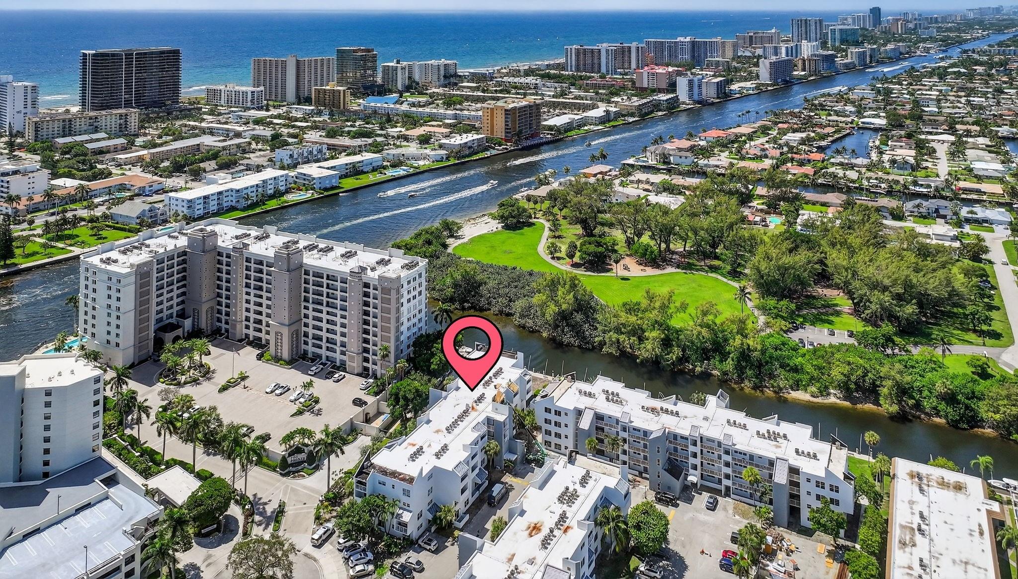 Welcome to Harbor's Edge! This newly revitalized community is one of Pompano Beaches best hidden gems! Just a short walk/drive to the beach, delicious restaurants, and best of all DOCK SLIPS AVAILABLE!! Located directly across from Harbor's Edge Park and Aldorf's Park and Boat Ramp. The building is newly painted, has a new roof, and new landscaping is underway. Priced to sell! This unit is perfect for an investor or visionaries searching for their own slice of paradise. Lounge by the heated pool and then hop right onto your boat for a day at sea. No fixed bridges! All ages welcome and pet friendly! Internet included with HOA.