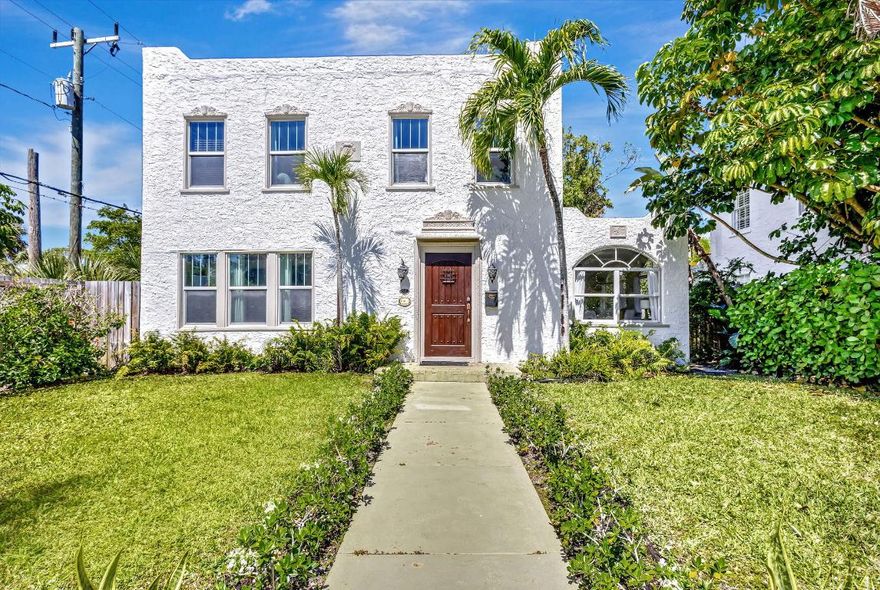 Built in 1923, this historic Mediterranean style home sits in the HOT Old Northwood neighborhood and showcases exceptional original details, including a coral stone fireplace, plaster walls, and classic moldings. A detached guest cottage adds flexibility for guests, work, or income. The home offers a lush, private fenced backyard, blocks from the waterfront and just minutes from downtown West Palm Beach, Palm Beach Island, and PBI Airport.