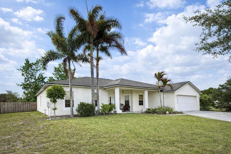 Spacious and well-maintained 4-bedroom, 2-bath home in Port Saint Lucie offering over 2,200 sq ft of living space. This versatile floor plan includes an option for a 5th bedroom or flex space—perfect for a home office, playroom, or guest room. Features include a newer roof (only 2 years old), a 2-car garage, and a fully fenced backyard ideal for pets, entertaining, or relaxing outdoors. Located in a quiet neighborhood with room to grow, this home offers both comfort and functionality for families or buyers needing extra space. Don't miss this opportunity to own a move-in ready home with great potential! Seller is offering up to $10,000 in seller concessions!!!