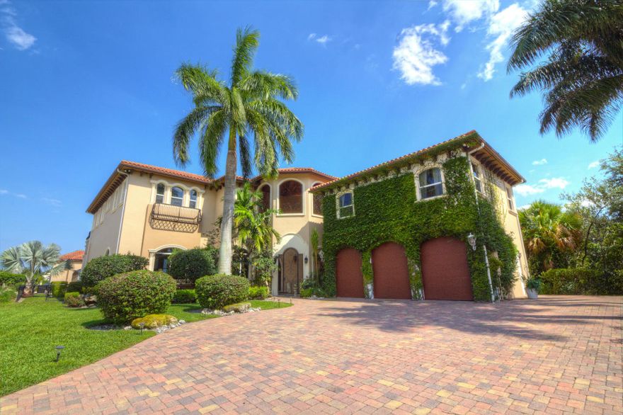 Live the Northern Palm Beach lifestyle with class in this elegant and spacious, Captain's Key estate home. 8680 square feet of all CBS premier quality construction, with Hurricane impact windows. Built in 2005 on .70 acres with wide eastern exposure views of Little Lake Worth Bay a boaters dream with dock and boat lift Lagoon resort style swimming pool with spa to enjoy while admiring the awesome views Home has a beautiful high rise Rotunda entrance way area. Once inside this beautiful 5 Bedroom & 7 finely appointed Bathroom home complete with extra wide Marble flooring, along with high quality hardwood flooring. The Home lighting, Chandeliers and lamps are of the best quality Kitchen has granite counter tops and Stainless Steel appliances. Everything that a professional Chef would need.