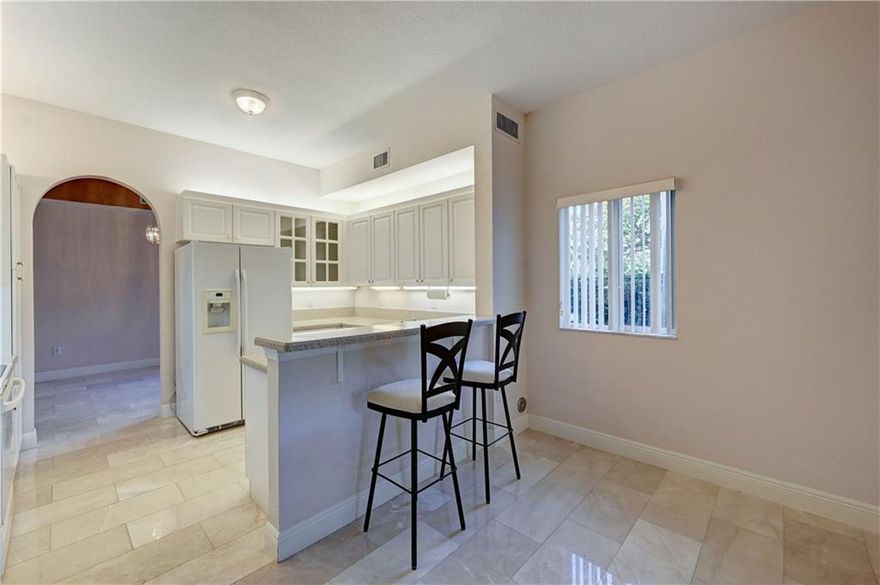 Rarely available 1st floor condo in sought after Exeter D at Kings Point. This spacious unit features: hurricane shutters, 1 car garage w/wide driveway to park 2 add'l cars, foyer entry, 9' ceilings, marble floors thru-out, laundry room w/full size W/D & storage, formal dining room, family room, updated kitchen w/granite, Master suite boasts tray ceiling, His/Her closets, step-in shower, dual sinks & vanity. Screened-in patio overlooks green space & canal. Maint. incl. Basic cable, trash, roof repairs/replacement, Bldg exterior, common areas & lawn. Active 55+ community w/tons of amenities include theater, clubhouse and heated pools. Pet friendly. Courtesy bus available. Fully funded reserves. Clubhouse deed paid in full. Per assn: No renting, Min 720 credit, 25% down, income $45k w/proof Rarely available 1st floor condo in sought after Exeter at Kings Point. This spacious unit features: hurricane shutters, 1 car garage w/wide driveway to park 2 add'l cars, foyer entry, 9' ceilings, marble floors throughout, large laundry room w/full size washer/dryer & storage, formal dining room, family room, updated kitchen w/granite counters, Master suite boasts tray ceiling, His/Her closets, step-in shower, dual sinks & vanity. Screened-in patio overlooks green space & canal. Maintenance includes Basic cable, trash, roof repairs & replacement, building exterior, common areas & lawn. Active 55+ community with tons of amenities include theater, clubhouse and heated pools. Pet friendly. Courtesy bus available. Clubhouse deed paid in full. Fully funded reserves. Clubhouse deed paid in full. No renting, Min 720 credit, 25% down per assn, income $45k w/proof.