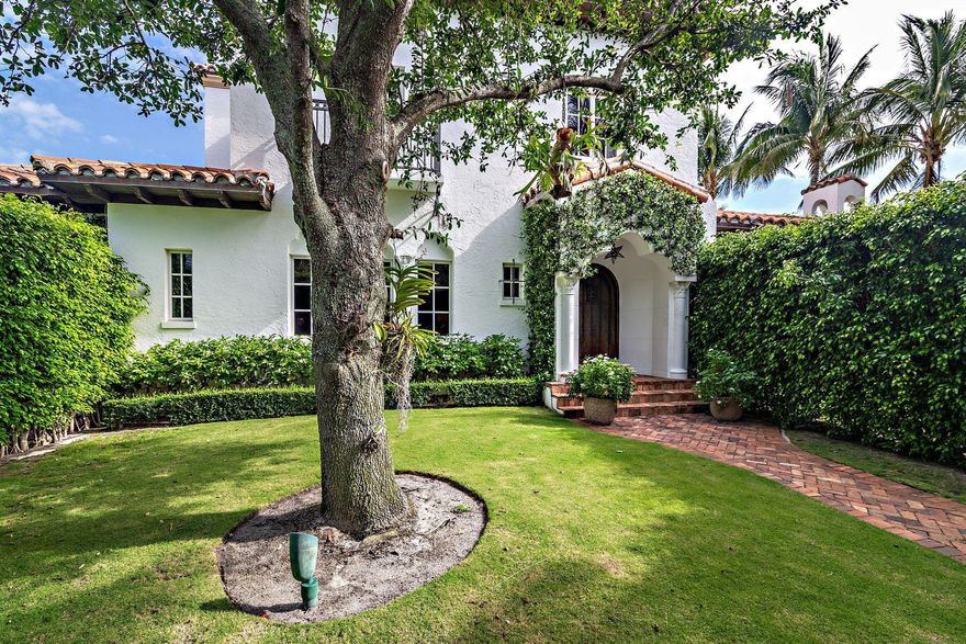 This exceptional Mediterranean Estate is absolute perfection and ideal for the most discerning Buyer. Built in 2006, this four bedroom, four and one half bathroom house with separate one bedroom, one bathroom guest cottage boasts a gracious entry foyer leading to stunning living spaces flooded with light, private library/den, and newly updated oversized kitchen with room for dining and informal living . All first level rooms lead out to the loggia, pool and outdoor fireplace, perfect for entertaining. The second level offers an expansive Master Suite with renovated bathroom and three additional well proportioned bedrooms with ensuite bathrooms. Additional features of the home include: brand new full house generator, three new a/c systems, partial roof replacement, and two-car garage