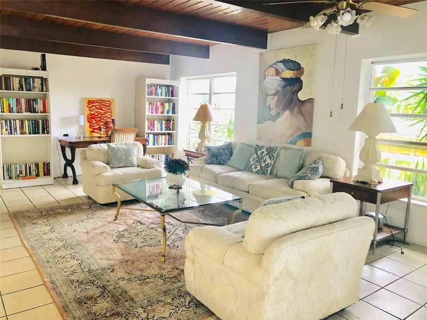 This waterfront single family home is part of an apartment community but has sole and exclusive use of the pool and a part of the dock.  Bring your boat, pet, golf cart and enjoy the beach lifestyle.  It is located just a few blocks from all the action Lauderdale By The Sea has to offer.  Take a short stroll to the beach, happy hour or dinner.  The home offers a triple split layout ideal for roommates or families.  It provides security with the impact windows and doors. There is a spacious laundry on the interior of the home.  Enjoy the sunroom overlooking the pool and dock.  Available short term and furnished for $8995 or at $6995 for 6 months.