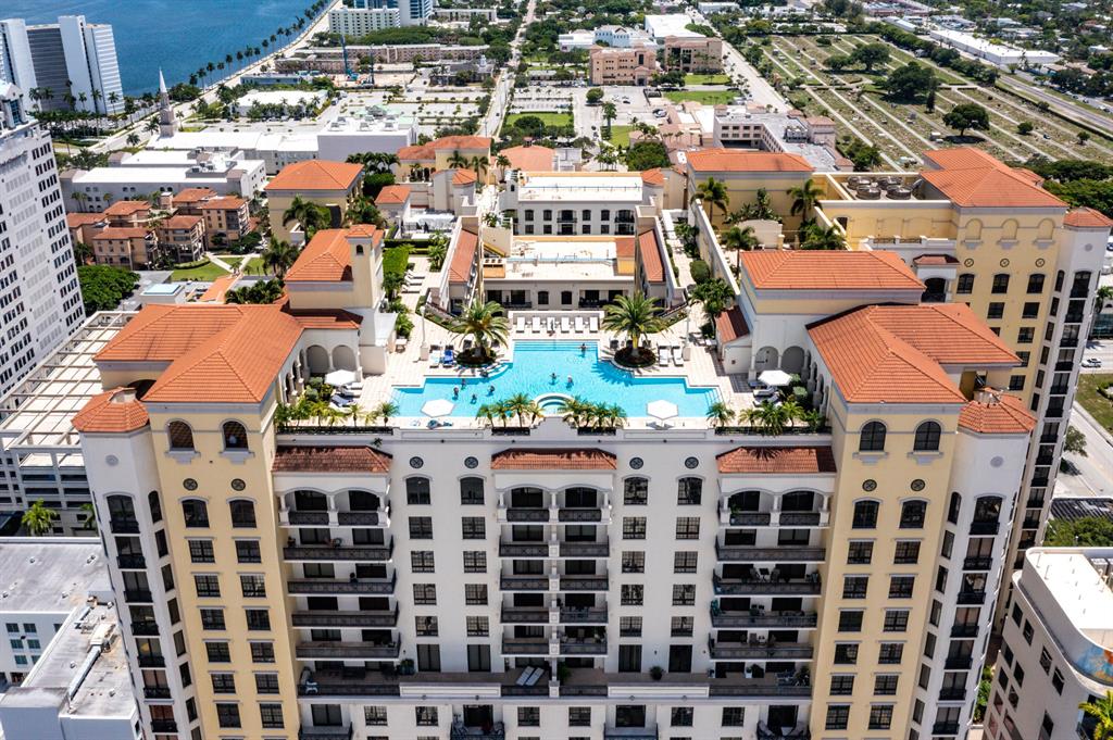 FURNITURE is NEGOTIABLE....Live in the BEST LOCATION 2 bedroom / 2 bath with a Den. Marble floors in kitchen and granite counter tops. Fantastic amenities including rooftop pool, gym with Peloton bike, sauna, hot tub, assigned parking. Located in one of the finest buildings in West Palm Beach. Two City Plaza is close to everything and easy to get to. PBI is 10 minutes away. Rosemary Square is very close no car needed. The Beach is approximately 1 mile, Publix, popular restaurants, entertainment, shopping and the bright line are right around the corner. The condo is being offered furnished turnkey with 2 flat screen TV'S Enjoy downtown West Palm Beach Sunshine and all it has to offer.