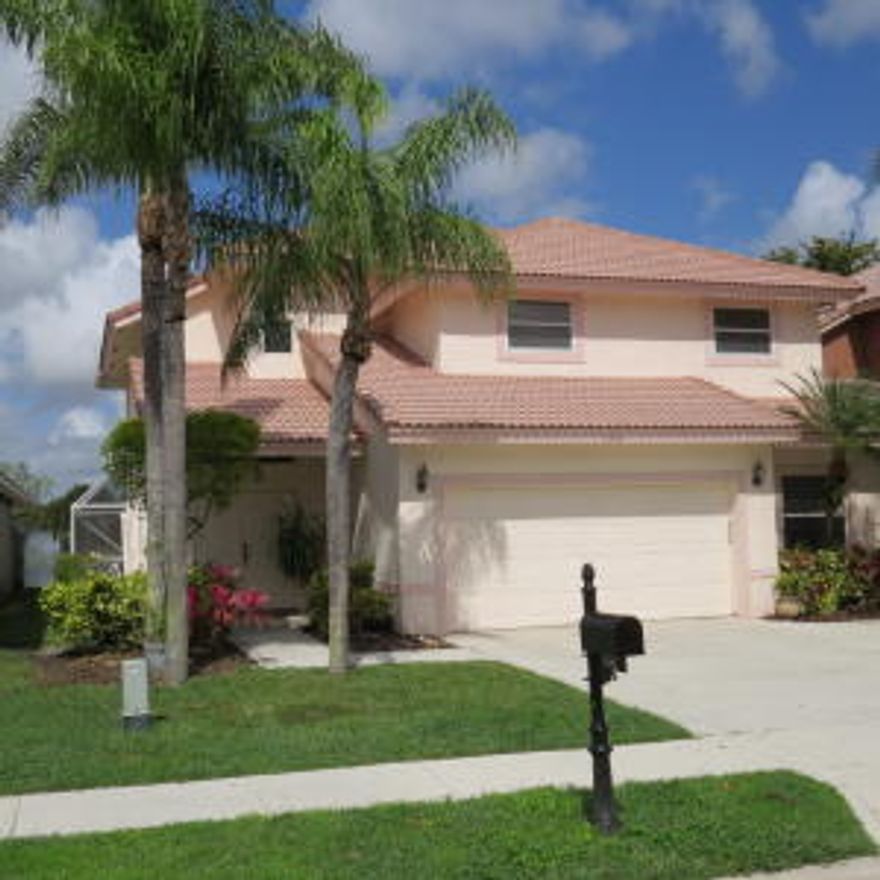 STUNNING 2 STORY HOUSE IN THE BEST POSITION IN THIS GATED COMMUNITY.LOVELY POOL OVERLOOKING LARGE LAKE. SPACIOUS DECK WITH COVERED PATIO IDEAL FOR ENTERTAINING. 4 BEDROOMS UPSTAIRS WITH A 5TH BEDROOM DOWNSTAIRS WITH CLOSET & FULL BATHROOM. MASTER BEDROOM IS LARGE WITH 2 SEPARATE WALK IN CLOSETS.VAULTED CEILINGS. TWIN DUAL SLIDING PATIO DOORS RECENTLY RENOVATED KITCHEN. 2 NEW A/C UNITS. MANY EXTRAS. ALL ROOM MEASUREMENTS ARE APPROXIMATE.