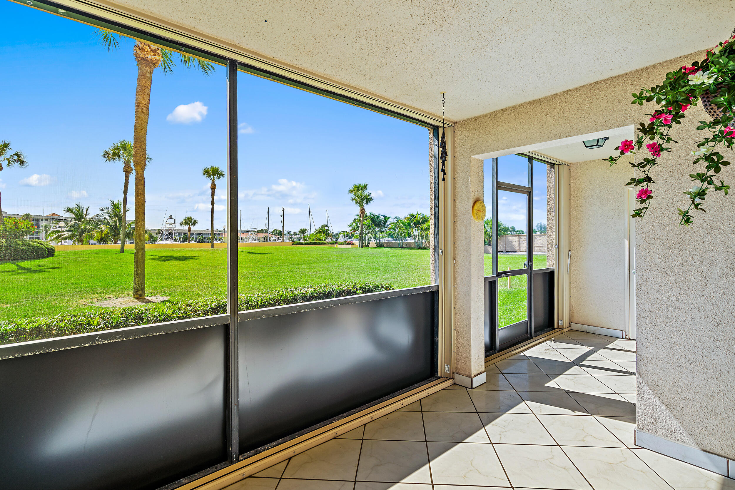 GREAT SPACIOUS UNIT, GREAT LOCATION AND CONVENIENT 1ST FLR LOCATION, NEW A/C 2020, CLEAN UNIT, NEEDS TLC. IN UNIT WASHER AND DRYER, LARGE SCREENED IN PORCH OVERLOOKING GRASSY AREA AND MARINA. CLOSE TO BEACHES, RESTAURANTS, SHOPPING. ACROSS THE STREET FROM THE NORTH PALM BEACH C/CLUB, GOLF, GREAT TENNIS FACILITY WITH HAR-TRUE CLAY COURTS, AND OLYMPIC SIZE POOL. PROFESSIONAL PHOTOS TO FOLLOW