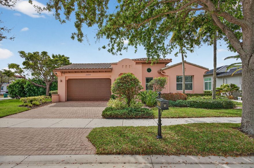 COMPETITIVELY PRICED, EXPANSIVE CORNER LOT, framed for privacy and entertainment. This single-story gem located in prestigeous HERON BAY awaits you. Inside, soaring ceilings artfully define each space. Designed for comfort and charm, the primary suite is graced with a jacuzzi tub, dual vanities and opens to a private courtyard. The Chef's kitchen boast granite countertops, a large multifunction island and flows into a grand family room with adjacent formal living and dining areas. Enjoy enhanced security and peace of mind with IMPACT GLASS, a screened patio complete with shutters, NEW AC and hot water heater. Take advantage of the state-of-the-art amenities at the HERON BAY CLUB House.