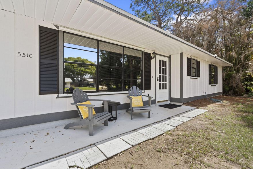 Beautifully remodeled 3-bedroom, 2-bath home in the desirable community of Indian River Estates! This move-in-ready property features white shaker soft-close cabinetry, quartz countertops,  contemporary backsplash, stainless steel appliances, recessed LED lighting and updated fixtures and ceiling fans throughout. Enjoy fully remodeled bathrooms, a spacious walk-in closet, abundant natural light, plus a 2024 roof  and new 2025 A/C for peace of mind. The property also includes a convenient storage shed and offers comfortable, modern living in a sought-after location. County only taxes with the benefit of city water. Centrally located, you are a short drive to I-95 and both Ft Pierce & Port St Lucie amenities.