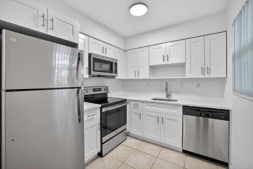 FIRST & SECURITY FOR MOVE IN with approved credit/background. Newly renovated 1BD/1BA in Coral Ridge waterfront boutique building! Features include new cabinetry, updated bathroom, stainless steel appliances, and impact windows/doors. Pets welcome ($20/mo pet rent). Tenant pays $67/mo for water/sewer/trash. Quick approval process. Laundry & large pool on site! Unbeatable sunsets, walkable neighborhood, minutes to Fort Lauderdale Beach, Galleria Mall, Downtown Fort Lauderdale and Wilton Manors! Enjoy modern living in a prime location! Units 8 & 11 are currently available.