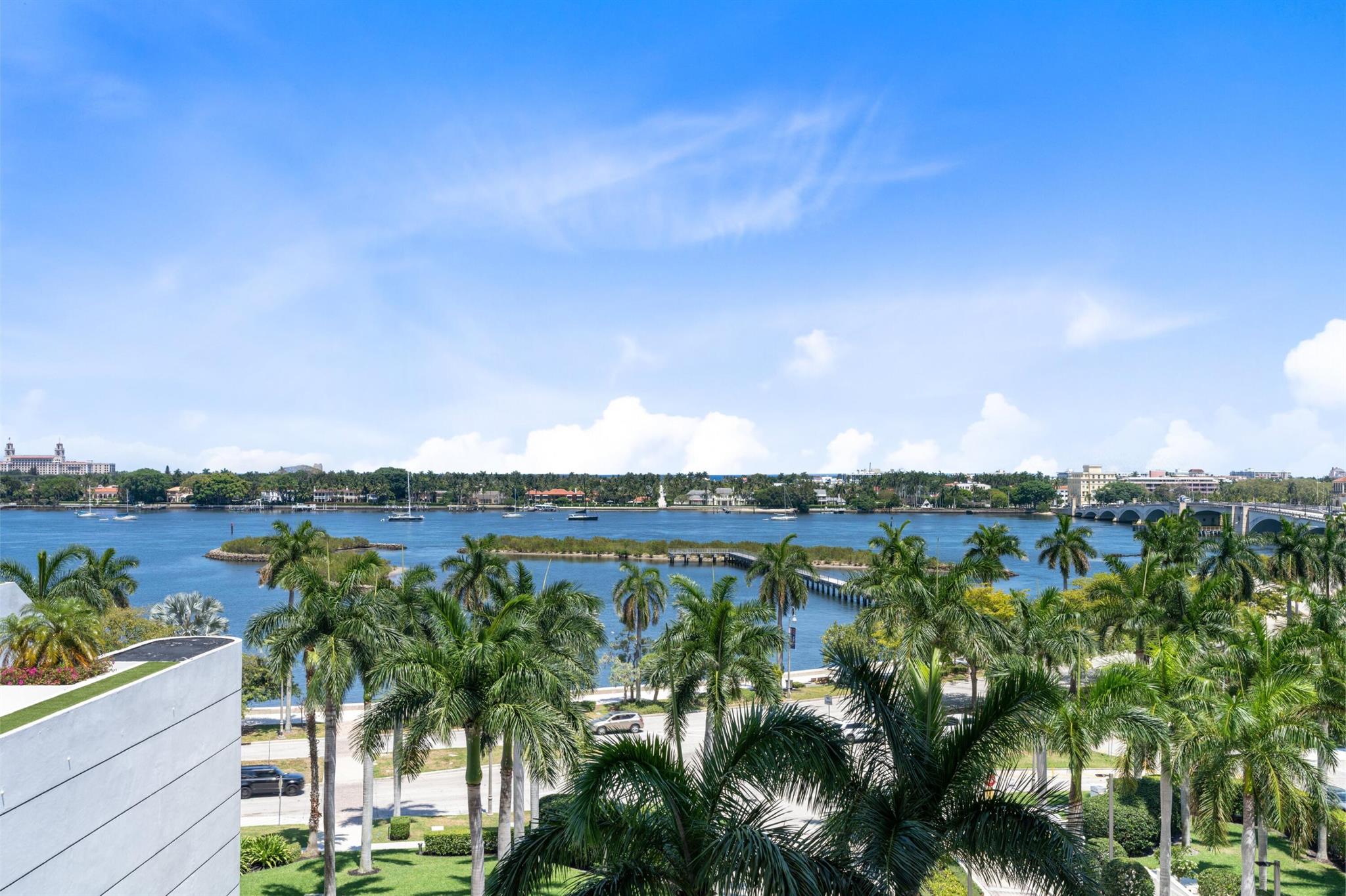Designer renovated two bedroom, two and half bath condo with unparalleled direct Intracoastal Water views. The Plaza is a prestigious full-service building known for its 5-star services, located in a prime location on the Intracoastal, across from Palm Beach. This beautiful modern newly renovated two bedroom, two and half bath apartment has lovely white porcelain flooring, open white modern kitchen, washer dryer, and new hurricane impact windows with motorized shades. Large balcony offers exceptional entertaining space and views. The new elevators banks take you directly to the apartment. Full-service luxury building with 24-hour security, concierge, valet parking, fitness room, two swimming pools, conference room, tennis and pickle ball court. Pet friendly.  SEE MORE: