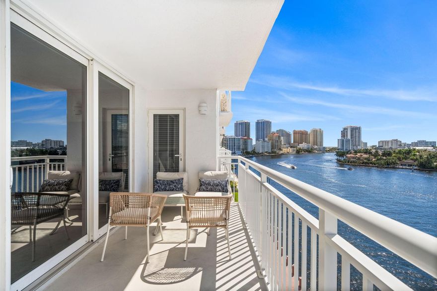 Available for this Winter Season! November until April 30th. Four Months Minimum. Beautifully Furnished with DIRECT Intracoastal Views! Blocks to the Beach! Trendy Fort Lauderdale Beach Restaurants and Shops are just a stones throw! Tile Floors Throughout, Every day is a boat Parade from your private Terrace, Large Primary Suite with Walk-in Closets, Dual Vanity, Walk-In Shower. Guest Suite with Two Twin Beds, Guest Bath with Tub/Shower Combo and Walk-in Closet. Large Living Areas, Fully Equipped Kitchen and Washer/Dryer in the Unit! Bayshore Towers features Secure Entry, Management on Site, Heated Salt Water Pool, Sauna, Fitness Center, Club Room, Full Community Kitchen, Library and Billiards. Act fast before this Seasonal Rental is gone! Spend your Winter Months in South Florida!