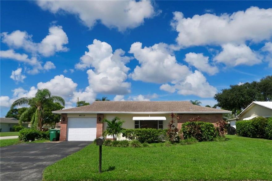 FAST APPROVAL! Beautifully renovated 3/2 home for Rent available Today! located in the quiet west half of Tamarac, attached garage, washer and dryer in unit, A rated schools. Freshly cleaned and painted, upgraded kitchen with wood cabinetry, granite counter tops and stainless appliances, new laminate wood throughout. Close to shopping, restaurants, 5 minutes from Sawgrass Expy. All ages welcome! Credit score 600+, no evictions, small pets could be welcome if qualifications are good