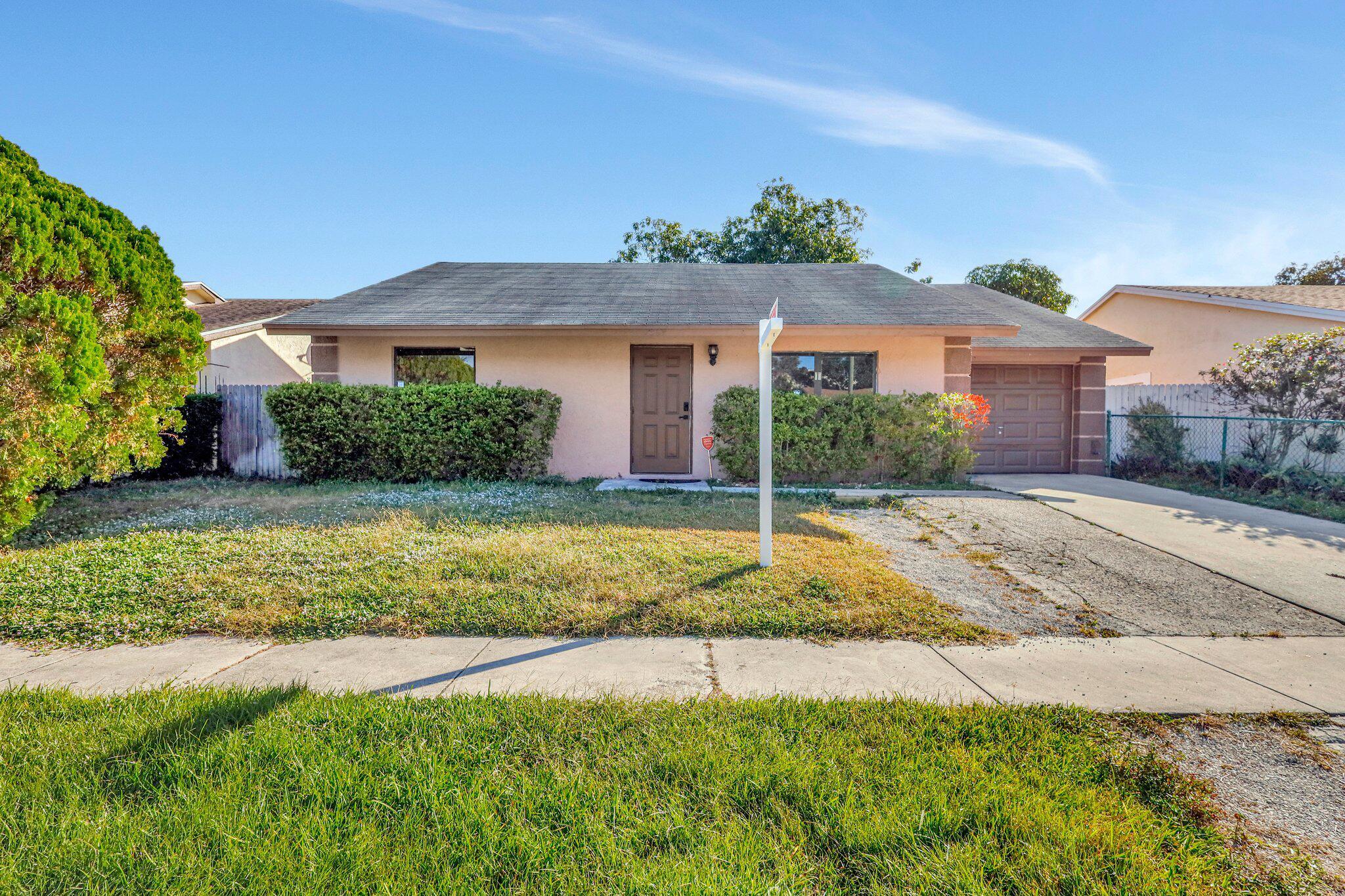 Spacious 4-bedroom rental home in the desirable Lawrence community of Boynton Beach. This property offers an open floor plan, a well-equipped kitchen, and a private backyard--perfect for families or entertaining. Conveniently located near shopping and restaurants. Come tour today!