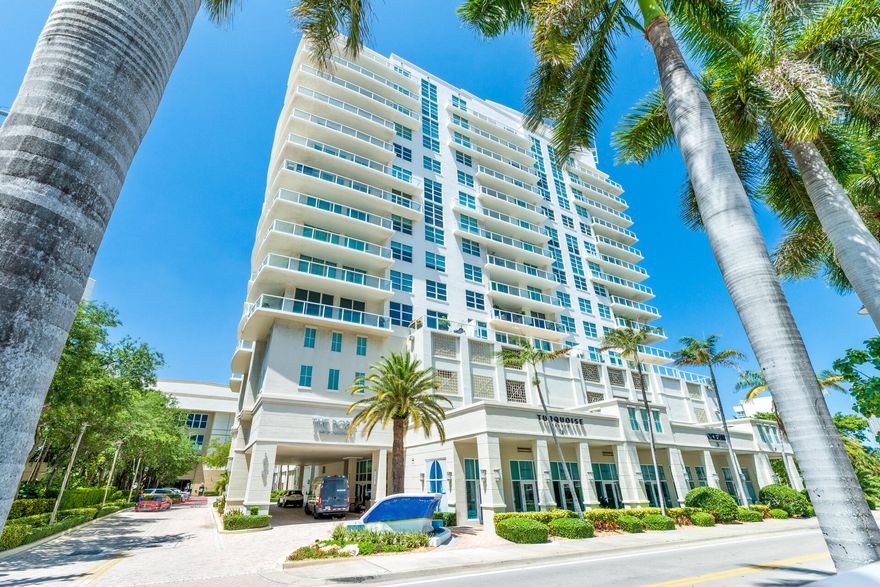 Spacious 2-bedroom, 2.5-bath condo in desirable East Fort Lauderdale, just a short walk to the ocean, shopping, and dining. Located in a quiet, well-maintained building, this bright residence features an open, split floor plan designed for comfort and privacy.  Enjoy beautiful city views from your private balcony, along with elegant marble flooring throughout and a stylish kitchen with granite countertops and wood cabinetry. The unit also includes a washer and dryer, plus custom built-ins in all closets for ample storage. This home comes with two assigned underground parking spaces and an additional storage unit. Residents enjoy a full range of amenities, including a pool, fitness center, sauna, party room, and business center. The building offers impact windows and doors.