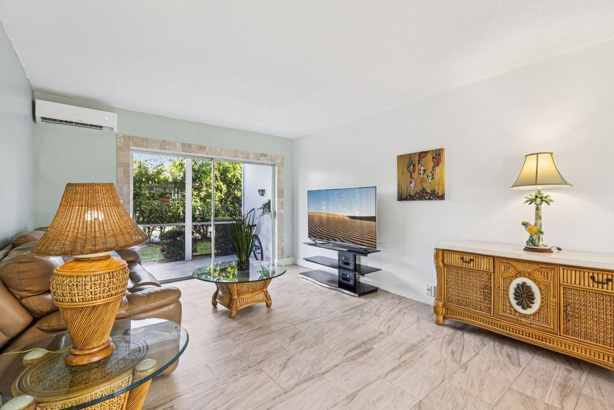 Beautifully renovated and delivered to you furnished!  This first floor 1 bed 1 bath unit in lovely Venetian Park Gardens is yours for the taking!  Just renovated, this home offers an open floor plan, new kitchen with stainless steel appliances, new bathroom, beautiful new tile flooring, and impact door and windows and a screened lanai.  Additional conveniences include a nearby laundry room, your own storage closet and an assigned parking space.  An active 55+ community, VPG offers its residents a fantastic location east of Federal Hwy with fabulous amenities including heated swimming pool, shuffleboard, fitness center, car wash area and friendly clubhouse socials. Don’t miss this opportunity to enjoy this turnkey coastal lifestyle in the vibrant Lighthouse Point/Pompano Beach area.