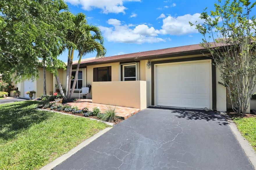 You will fall in love with this light, bright updated villa nestled in a quiet corner of the active 55+ community of Las Verdes. In addition to a beautiful lake view, this residence offers a custom kitchen, tile floors throughout, a screened-in lanai, a 1 car garage and complete accordion hurricane shutters, this impeccably clean villa is turnkey and ready to call home! Las Verdes offers amenities galore including a manned gated entrance with an incredibly reasonable HOA! Schedule a showing today!